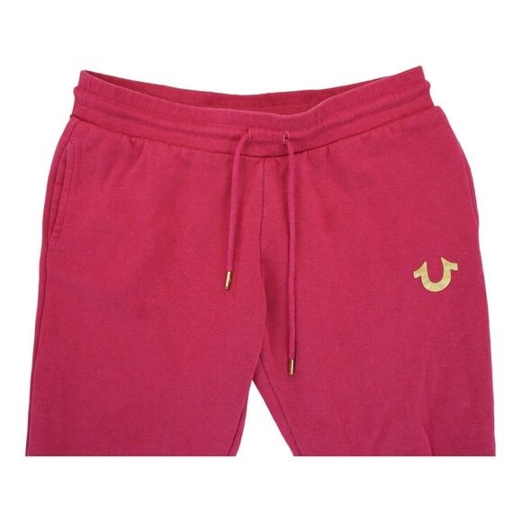 True Religion Jogger‎ Pants Red Large Women's Sweats Starry Buddha Comfort - Picture 3 of 8